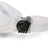 Aqua Sphere Kayenne Swimming Goggle with Clear Lens, Clear/Black, Regular Fit