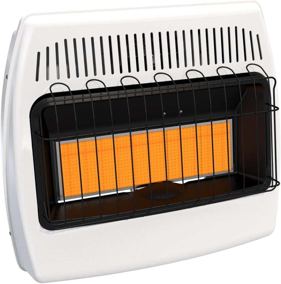 30,000 BTU Vent-Free Wall Heater for Indoor Use with Dual Natural Gas and Propane Fuel Compatibility