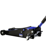 CQSXDA 4 Ton Low Profile Floor Jack with Dual Piston Quick Lift Pump, Heavy-Duty Steel Racing Design and 4-21 Lifting Range