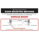 Unique Home Designs SU Casa Steel Security Door, 36 in. x 80 in., with Black Surface-Mount Outswing Frame and Expanded Metal Screen