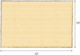 90% Shade Fabric Canopy Cover with Taped Edges, Grommets and 12 Bungee Balls, Wheat, 12?? x 20??