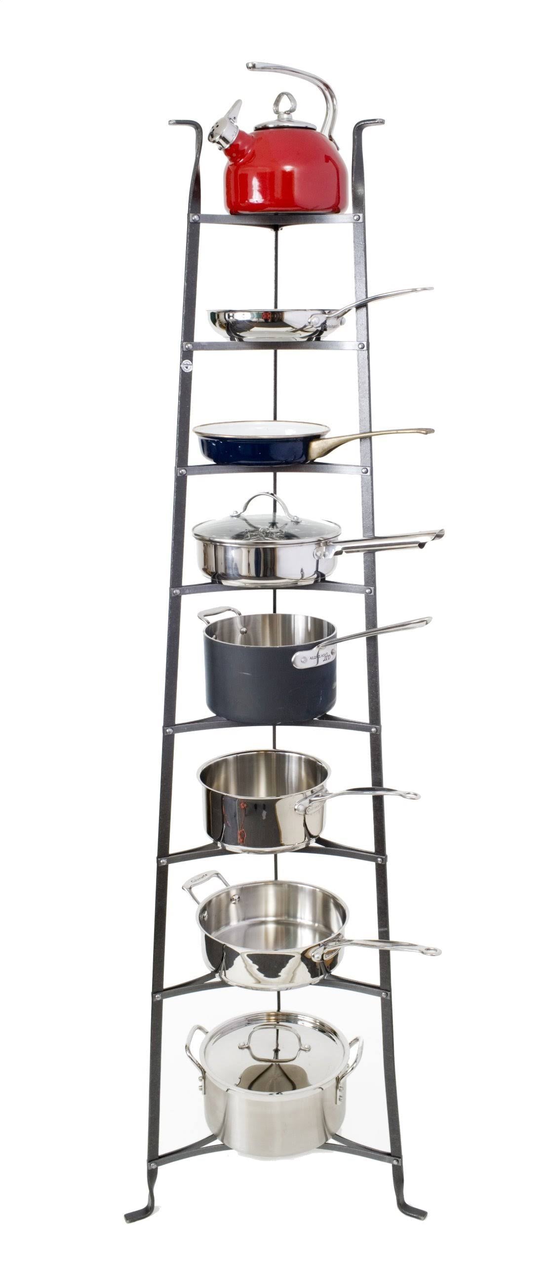 Enclume 8-Tier Cookware Stand for Organized Kitchen Storage