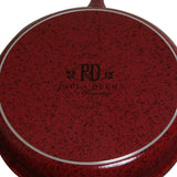15-Piece Paula Deen Signature Cookware Collection, Featuring Nonstick Porcelain Construction in Red and Black