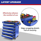 Rolling Metal Tool Chest with 5 Lockable Drawers, Mobile Garage Storage Cabinet on Wheels for Workshop, Warehouse or Repair Shop