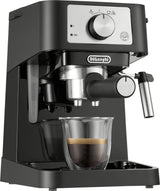 DeLonghi Stilosa EC260BK Espresso Machine with 15 Bar Pump, Black and Stainless Finish