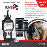 INNOVA 5610 OBD2 Diagnostic Scanner with BiDirectional System Tests, Special Reset Functions, All-System Scanning and Live Data