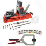 Armor Tool Auto Pocket Hole Jig Kit with 750-Piece Assorted Screw Set and 3-Inch Auto-Adjust Multi-Purpose Clamp