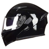 ILM Model 902 Modular Motorcycle Helmet with Flip-Up Full-Face Design, Dual Visors, DOT Certification, and 6 Colors
