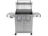 Monument Grills Stainless Steel Propane Gas Grill with 4 Burners and Side Sear Burners