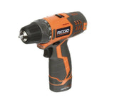 Ridgid R82005K Cordless Drill Kit with 12-Volt Lithium-Ion Power, 3/8×22 Chuck and 2-Speed Control