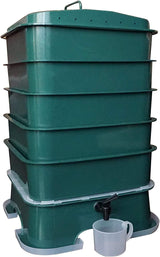 VermiHut Plus 5-Tray Worm Compost Bin with Easy Setup and Sustainable Design