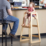 Wooden Pub-Height High Chair, 41×22, Winco CHH-601