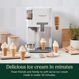 Cuisinart ICE-48 1.5-Quart Soft Serve Ice Cream Maker for Frozen Yogurt, Sorbet, Gelato, and Drinks, White
