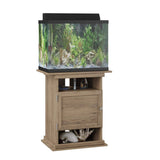 Rustic Oak Aquarium Stand by Flipper, Sized for 10- and 20-Gallon Tanks