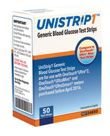 Unistrip Blood Glucose Test Strips, 1200-Strip Case