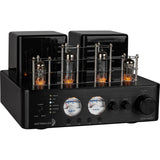 Dayton Audio HTA100BT 100W Hybrid Stereo Tube Amplifier with Bluetooth, USB, AUX, Phono, and Sub Out
