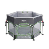 Stratus Gray Graco Pack ’n Play Playard with Automatic Folding Feet