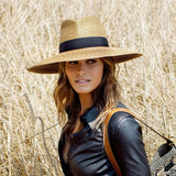 Eric Javits Daphne Hat in Natural/Black