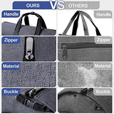 Convertible Carry-On Garment Duffle Bag with Shoe Compartment & Detachable Shoulder Strap, 2-in-1 Suit Travel Bag for Men & Women