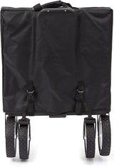 MacSports Collapsible Folding Utility Wagon for Outdoor Use, Black