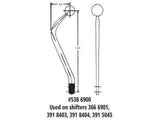 Hurst Master Shift Manual Shifter for 3-Speed Chevy, Ford and Pontiac Vehicles
