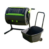 65-Gallon Compost Tumbler with Integrated Cart