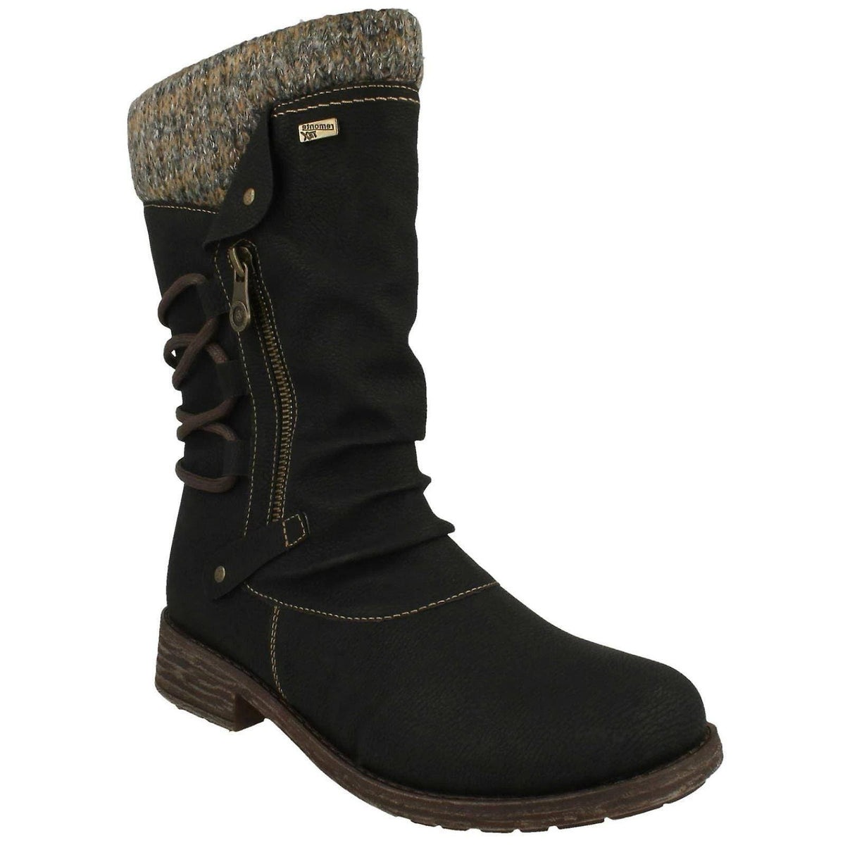 Remonte D8070 Womens Shoes in Black, Size 39