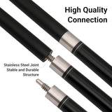 58-Inch Fiberglass and Graphite Composite Billiard Pool Cue Stick, Available in 18oz, 19oz, 20oz or 21oz Weights