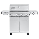 Monument Grills Stainless Steel Propane Gas Grill with 4 Burners and Side Sear Burners