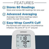 Omron Silver Upper-Arm Blood Pressure Monitor with Digital Display and Bluetooth Connectivity