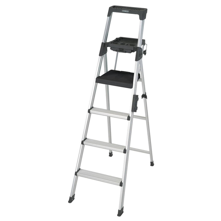 Cosco Signature Series 6 ft. Aluminum Step Ladder for Household and Utility Tasks