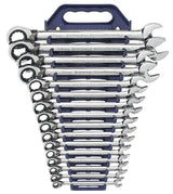 GearWrench 16-Piece Metric Reversible Combination Ratcheting Wrench Set, Model 9602