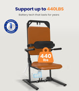 MAIDeSITe Electric Floor Lift for Elderly Assistance, 440 lbs Capacity